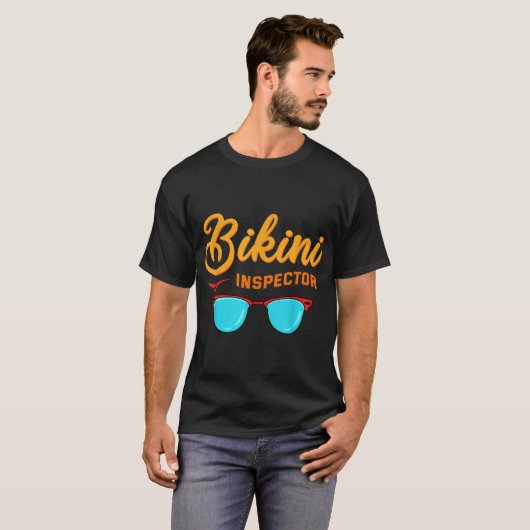 Bikini Inspector Tshirt Funny (Vorne ganz)