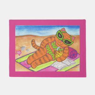 Bikini-Katzen-Teppich Türvorleger  Fußmatte