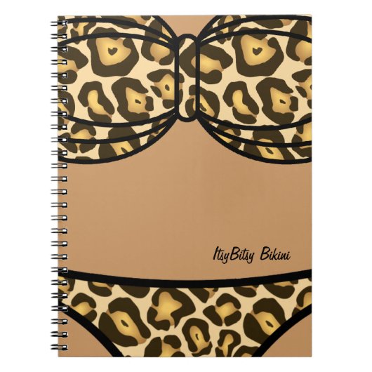Bikini-Leopard-Druck Notizblock (Vorderseite)