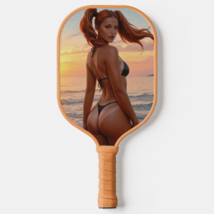 BIKINI-MÄDCHEN BRÄUNUNGSLINIEN PICKLEBALL-PADDLE PICKLEBALL SCHLÄGER
