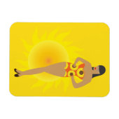 Bikini-Mädchen Magnet (Horizontal)