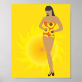 Bikini-Mädchen Poster (Vorne)