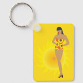 Bikini-Mädchen Schlüsselanhänger (Vorderseite)
