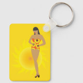 Bikini-Mädchen Schlüsselanhänger (Rückseite)