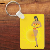 Bikini-Mädchen Schlüsselanhänger (Vorderseite)
