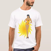 Bikini-Mädchen T-Shirt (Vorderseite)