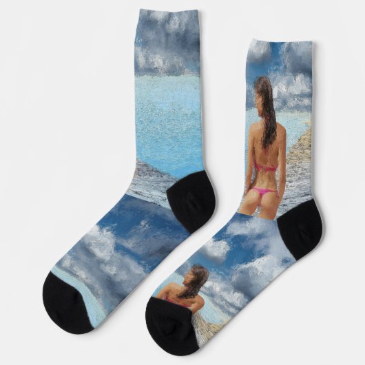 Bikini-Mädchen Thunder_Cove Socken (Linkes Detail)