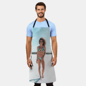 Bikini mit stehendem Sand Schürze (Getragen)