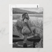 Bikini Model Foto Postkarte (Vorne/Hinten)