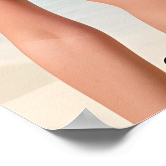 Bikini-Modell Poster (Ecke)