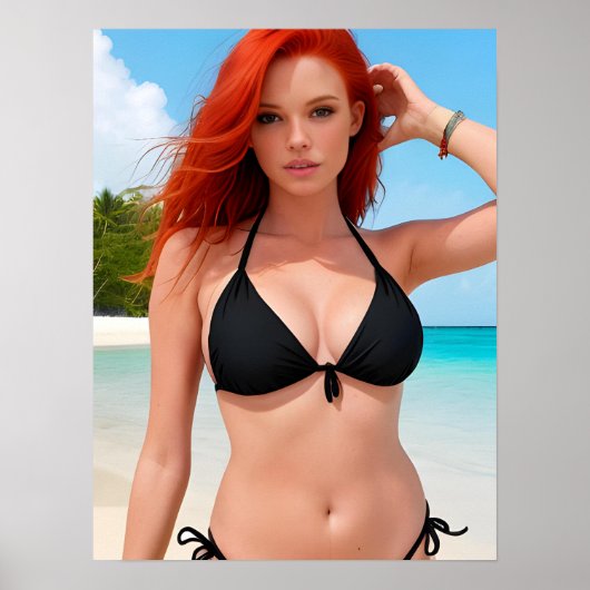 Bikini-Modell Poster (Vorne)