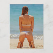 Bikini-Modell Postkarte (Vorderseite)