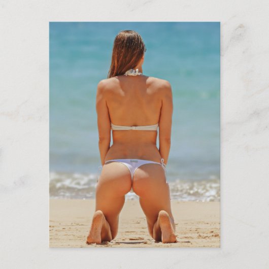 Bikini-Modell Postkarte (Vorderseite)