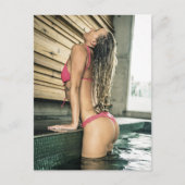 Bikini-Modell Postkarte (Vorderseite)