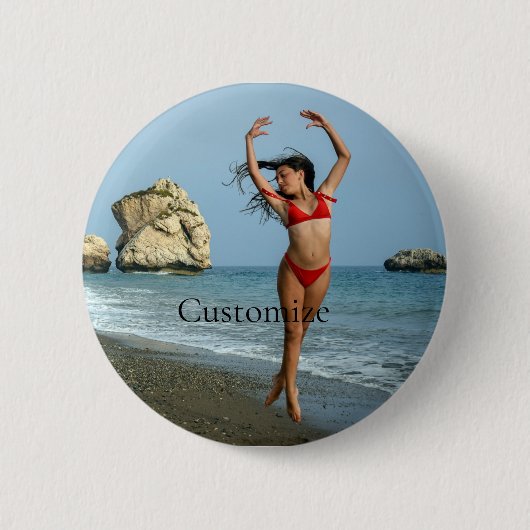 Bikini Modell tanzen Thunder_Cove Button (Vorderseite)