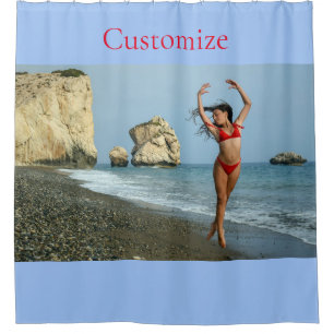 Bikini Modell tanzen Thunder_Cove Duschvorhang