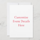 Bikini Modell tanzen Thunder_Cove Einladung (Rückseite)