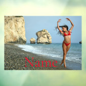 Bikini Modell tanzen Thunder_Cove Fensteraufkleber (Blatt 3)