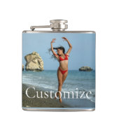 Bikini Modell tanzen Thunder_Cove Flachmann (Vorderseite)