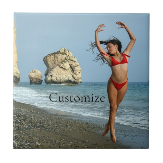 Bikini Modell tanzen Thunder_Cove Fliese (Vorderseite)