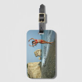 Bikini Modell tanzen Thunder_Cove Gepäckanhänger (Vorderseite Vertikal)