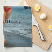 Bikini Modell tanzen Thunder_Cove Geschirrtuch (Viertel Falte)