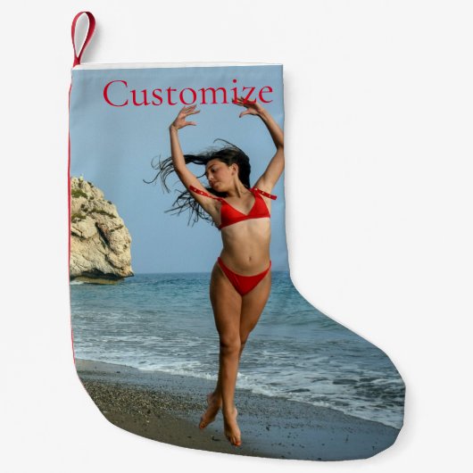 Bikini Modell tanzen Thunder_Cove Kleiner Weihnachtsstrumpf (Vorderseite)