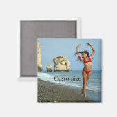 Bikini Modell tanzen Thunder_Cove Magnet (Vorderseite/Rückseite)