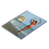 Bikini Modell tanzen Thunder_Cove Notizblock (Linke Seite)