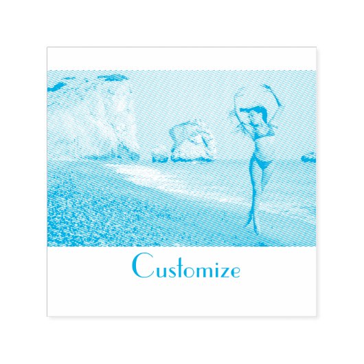 Bikini Modell tanzen Thunder_Cove Permastempel (Design)