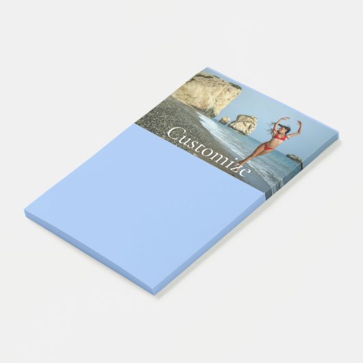 Bikini Modell tanzen Thunder_Cove Post-it Klebezettel (angewinkelt)