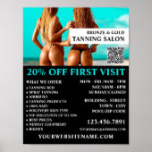 Bikini-Modelle, Tanning Salon-Werbung Poster (Vorne)