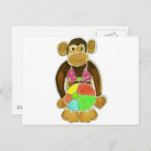 Bikini Monkey Postkarte (Vorne/Hinten)