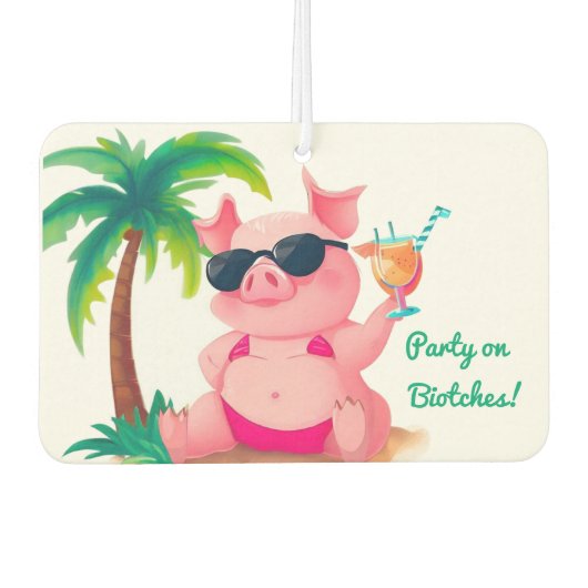 Bikini Pig Autolufterfrischer (Vorderseite)