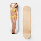 Bikini-Pin-up-Girl-Skateboard Skateboard (Vorderseite)