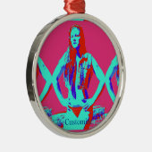 Bikini-Rotkopfmädchen Thunder_Cove Ornament Aus Metall (Rechts)