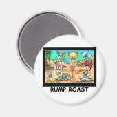 Bikini Rump Roast Funny Offbeat T-Shirts & Geschen Magnet (Vorderseite/Rückseite)