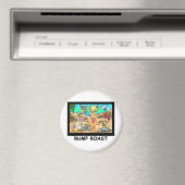 Bikini Rump Roast Funny Offbeat T-Shirts & Geschen Magnet (In Situ (Geschirrspüler))