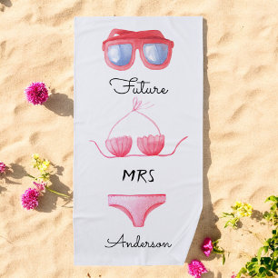 Bikini Sonnenbrille Zukunft Frau Strandtuch
