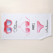 Bikini Sonnenbrille Zukunft Frau Strandtuch (Vorderseite)