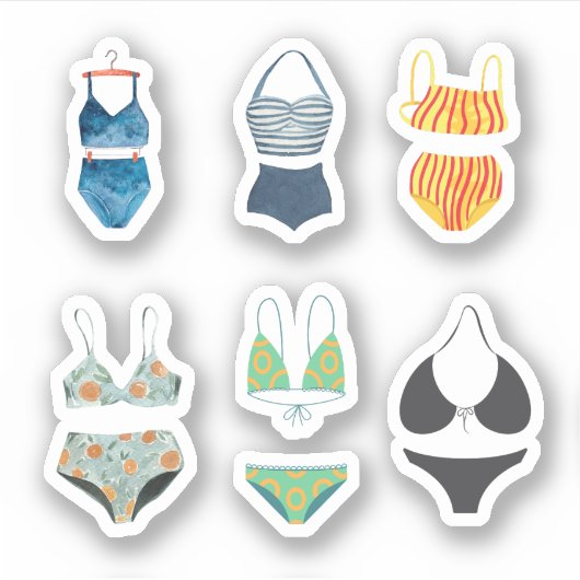 Bikini Stickers Aufkleber (Vorderseite)