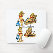 Bikini-Strand Zeit Thunder_Cove Mousepad (Mit Mouse)