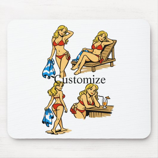 Bikini-Strand Zeit Thunder_Cove Mousepad (Vorne)
