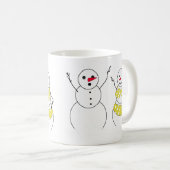 Bikini Time Snowmen Kaffeetasse (VorderseiteRechts)