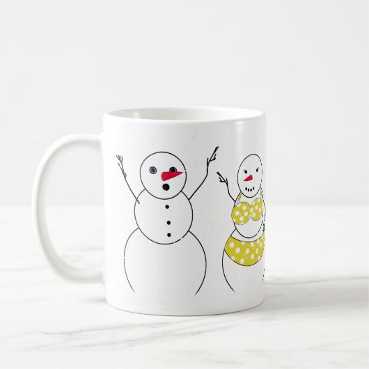 Bikini Time Snowmen Kaffeetasse (Links)
