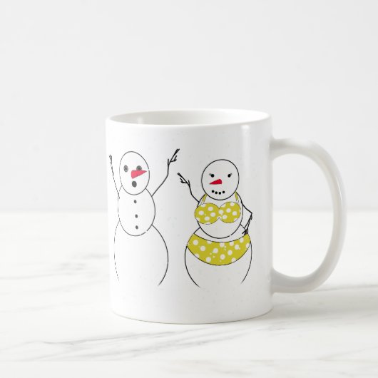 Bikini Time Snowmen Kaffeetasse (Rechts)
