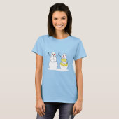Bikini Time Snowmen T-Shirt (Vorne ganz)