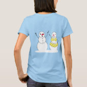 Bikini Time Snowmen T-Shirt (Rückseite)