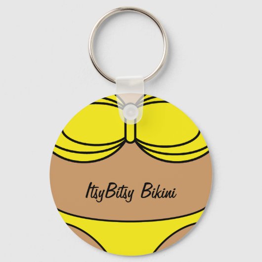 Bikini Yellow Schlüsselanhänger (Vorderseite)