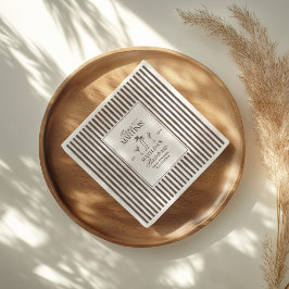 Bikinis and martinis Elegant vintage bachelorette Serviette